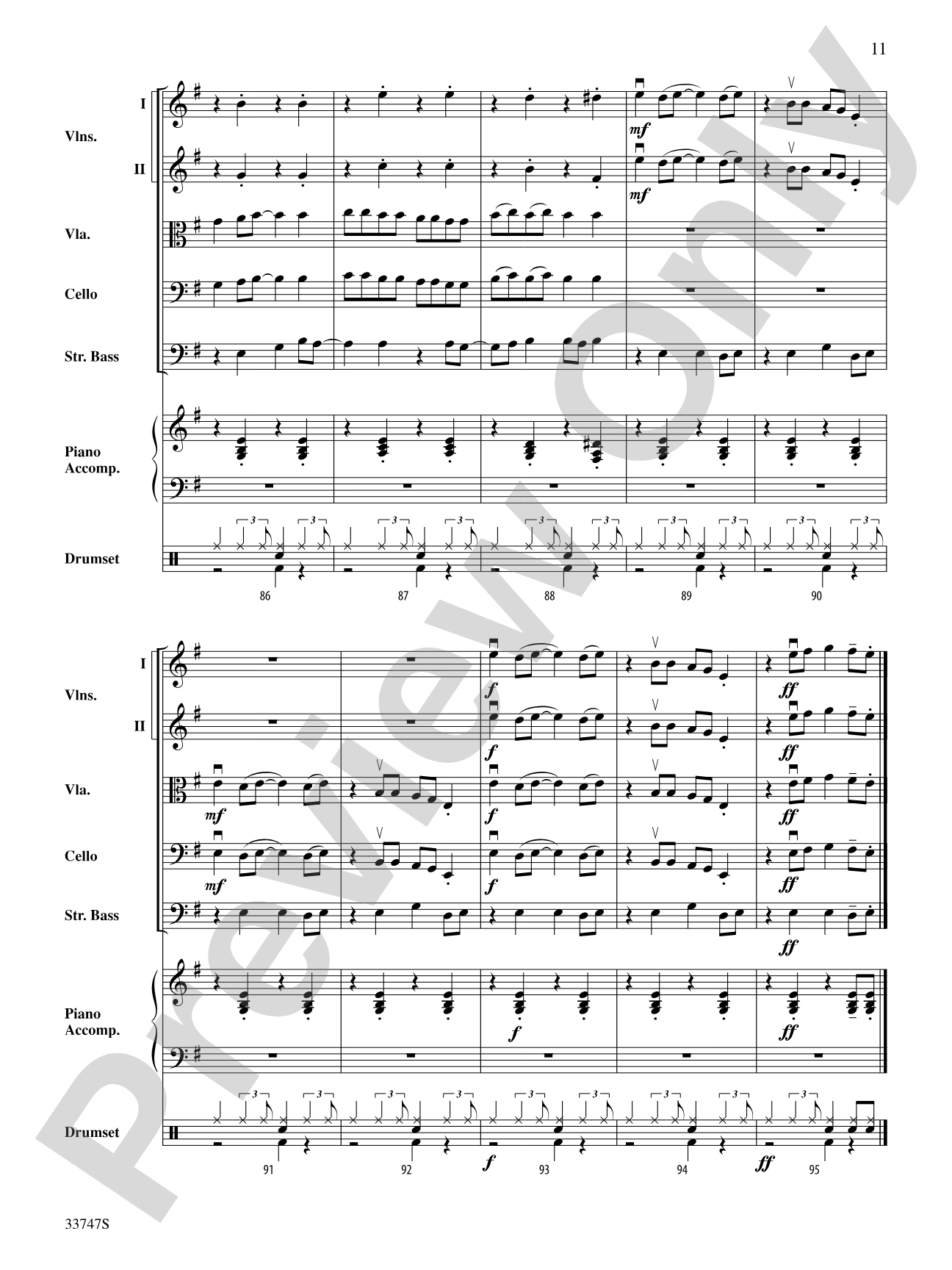 Rocksteady Reggae: String Orchestra Conductor Score & Parts