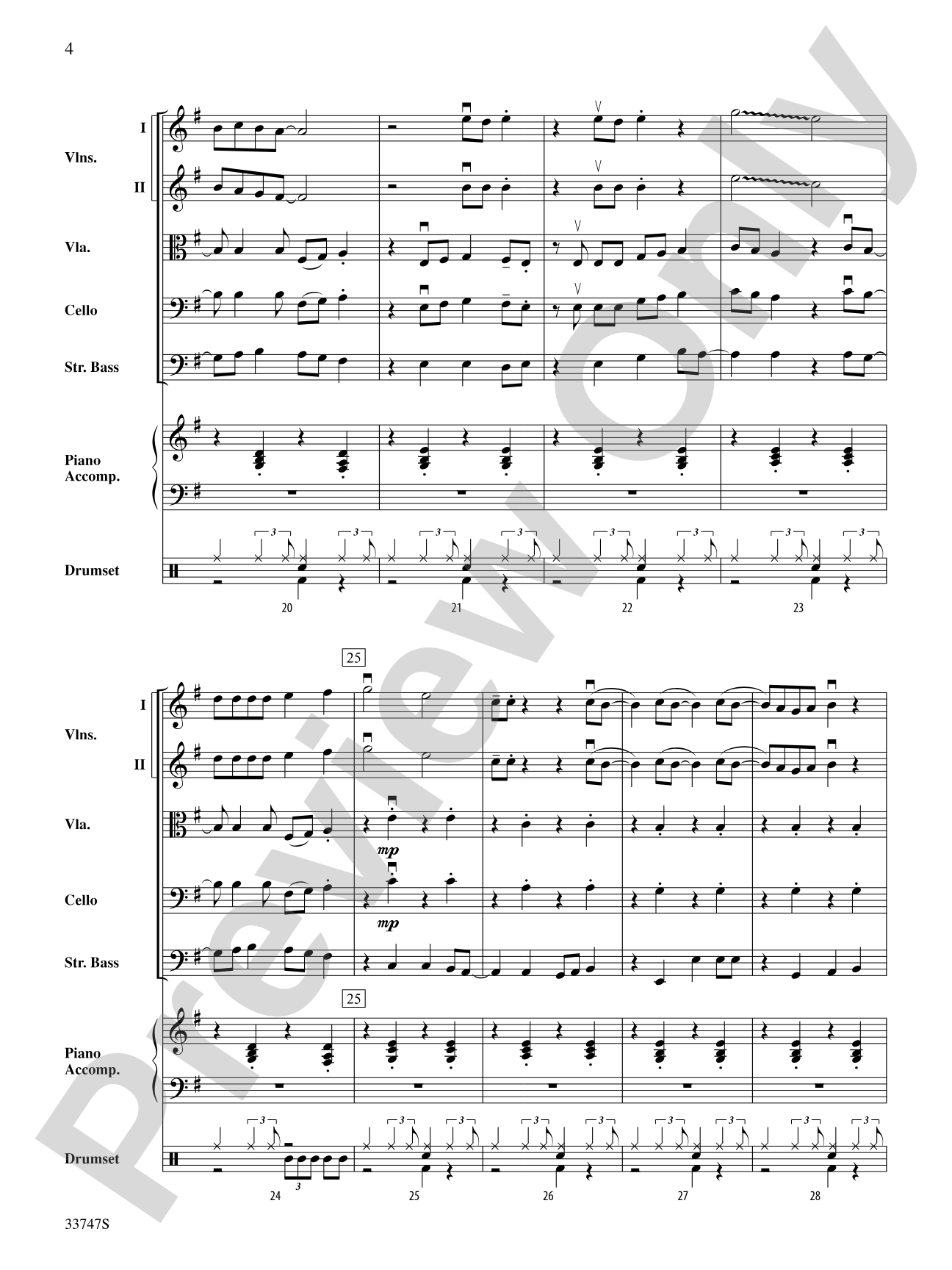 Rocksteady Reggae: String Orchestra Conductor Score & Parts