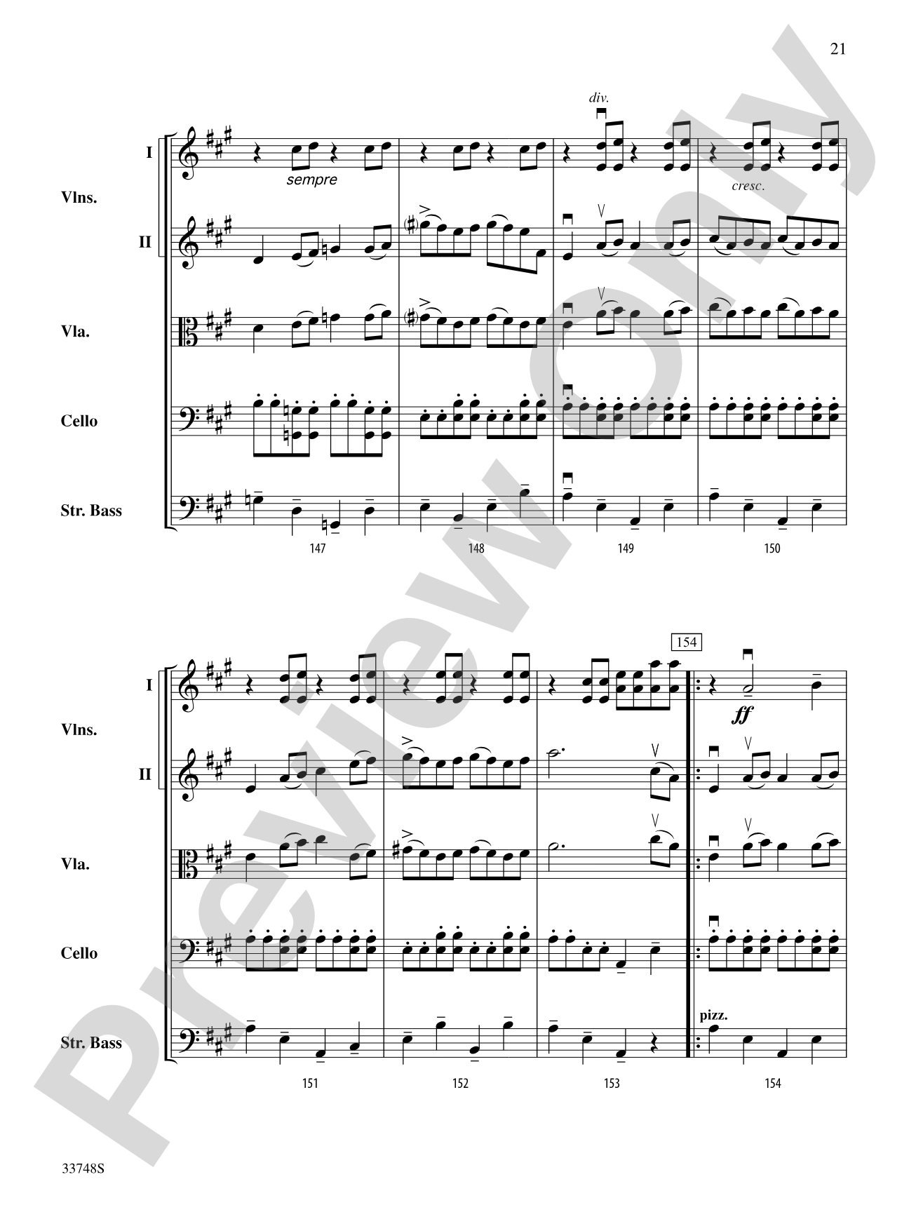 Dixie Highway: String Orchestra Conductor Score & Parts
