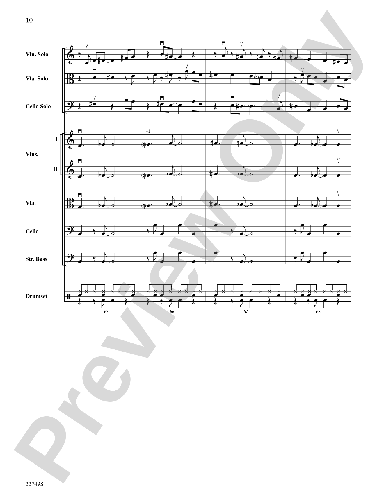 Molecules and Stars: String Orchestra Conductor Score & Parts