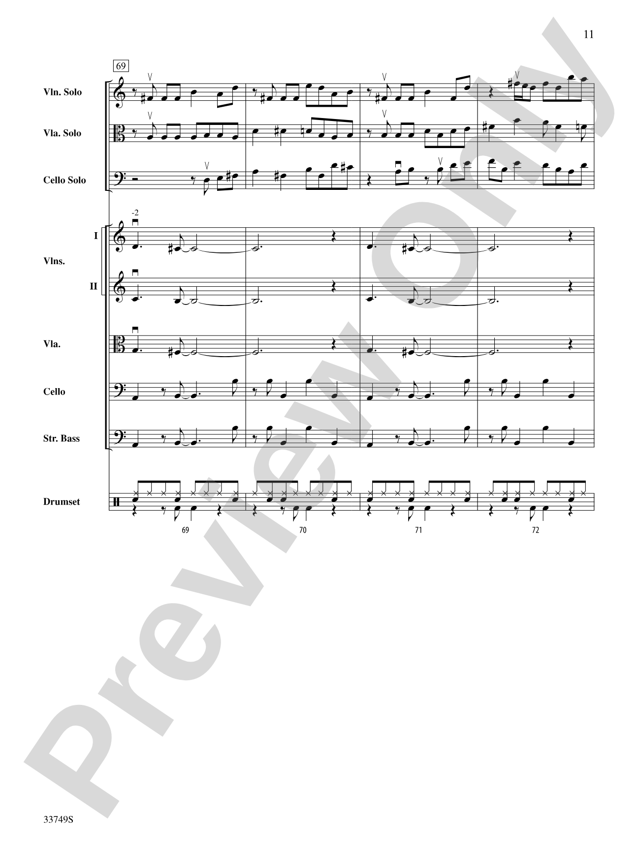 Molecules and Stars: String Orchestra Conductor Score & Parts