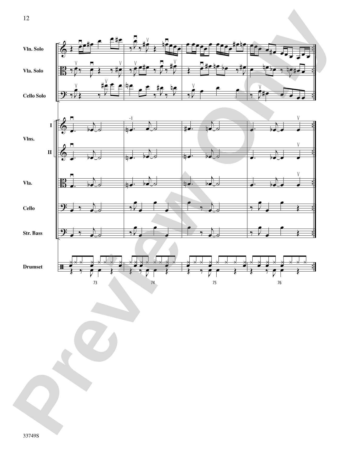 Molecules and Stars: String Orchestra Conductor Score & Parts