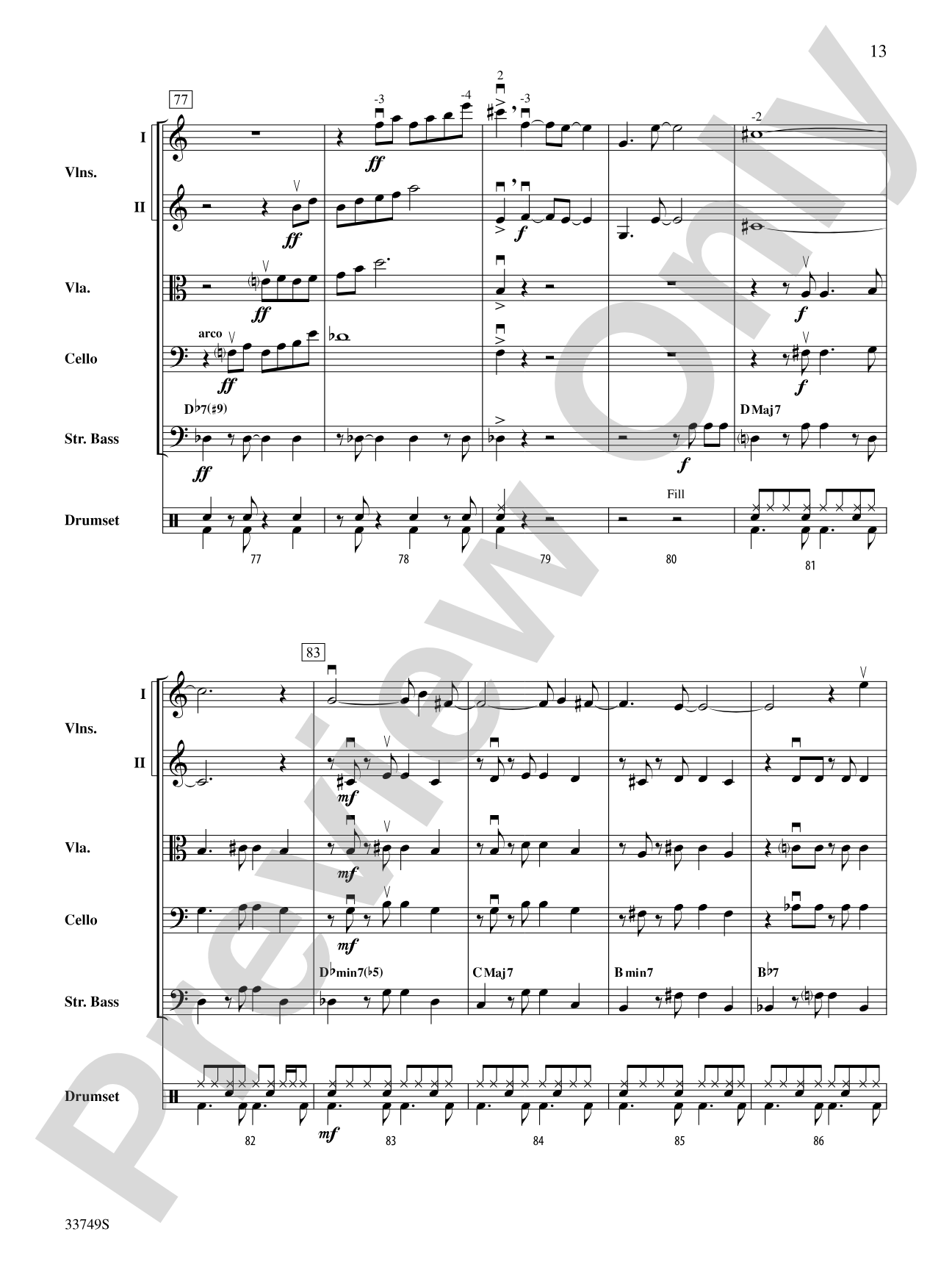 Molecules and Stars: String Orchestra Conductor Score & Parts