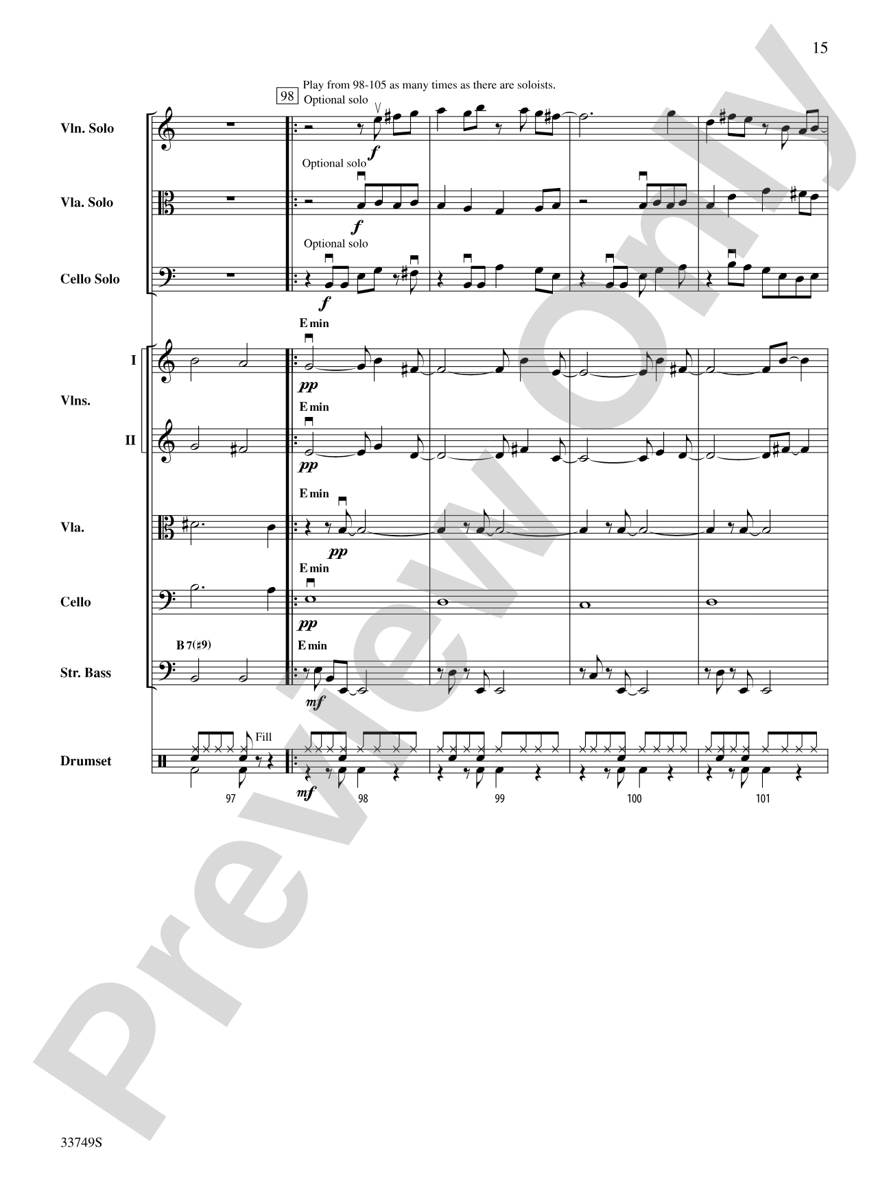 Molecules and Stars: String Orchestra Conductor Score & Parts
