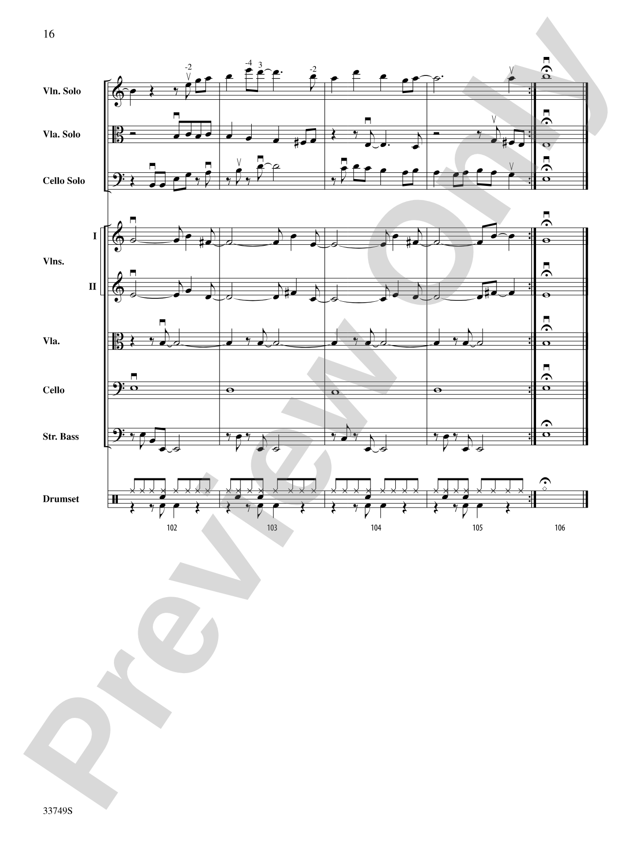 Molecules and Stars: String Orchestra Conductor Score & Parts