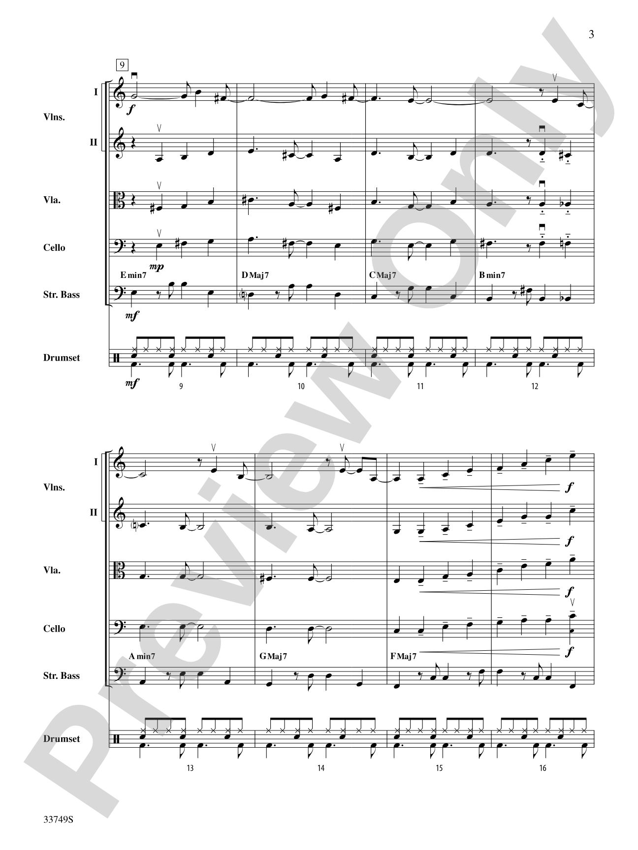 Molecules and Stars: String Orchestra Conductor Score & Parts