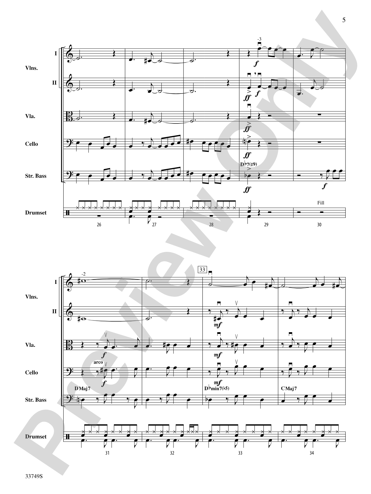 Molecules and Stars: String Orchestra Conductor Score & Parts