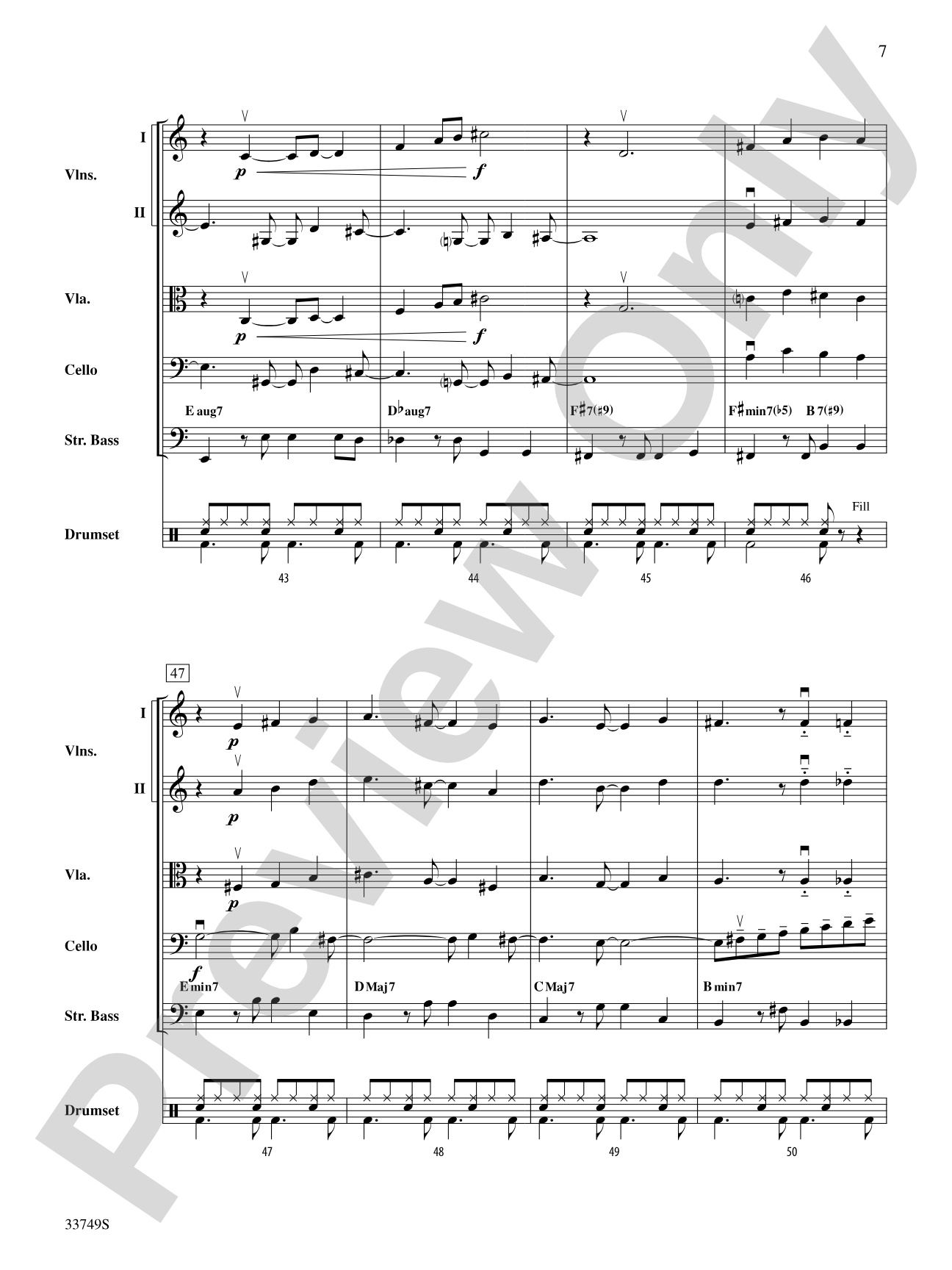 Molecules and Stars: String Orchestra Conductor Score & Parts