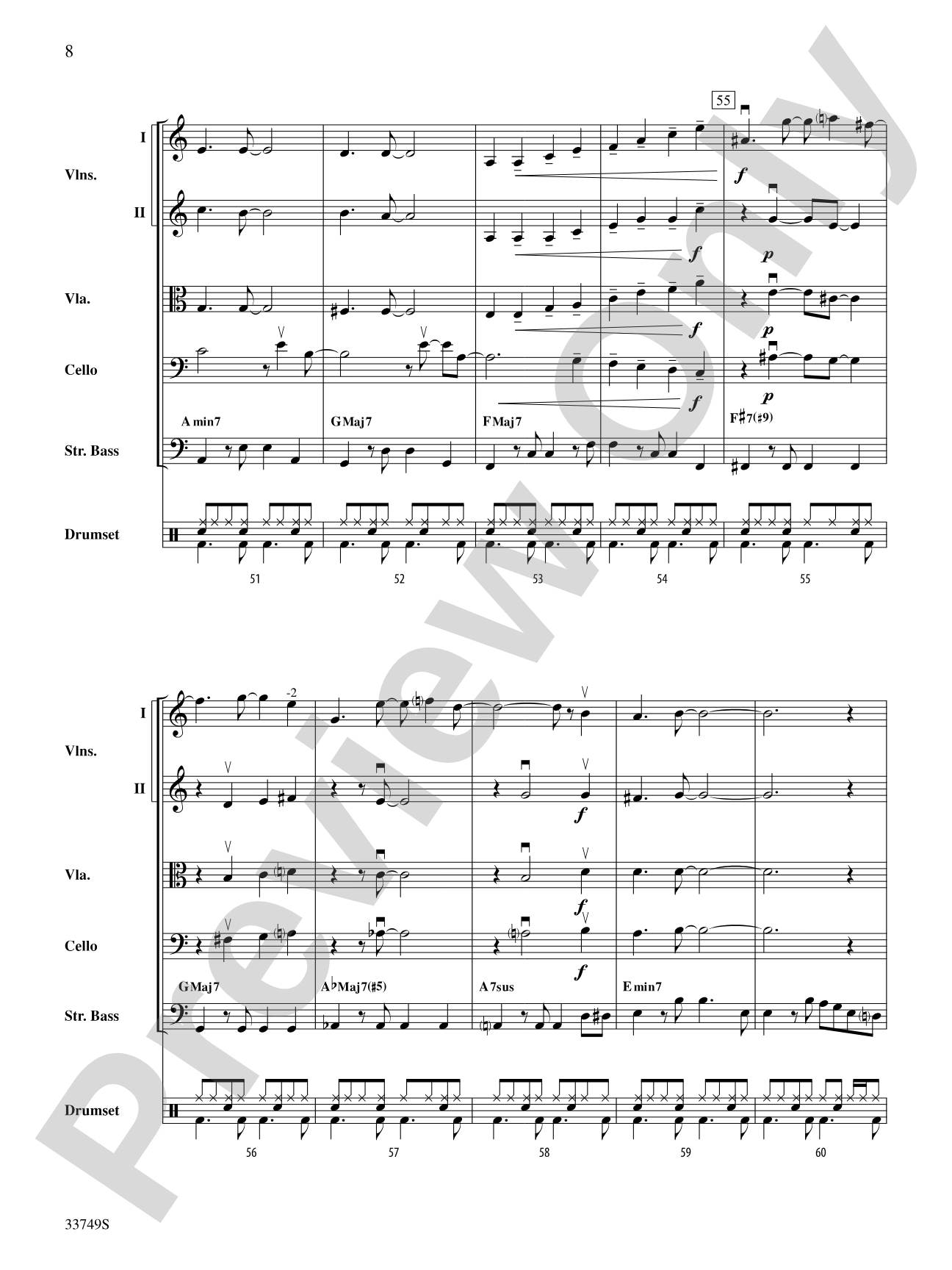 Molecules and Stars: String Orchestra Conductor Score & Parts