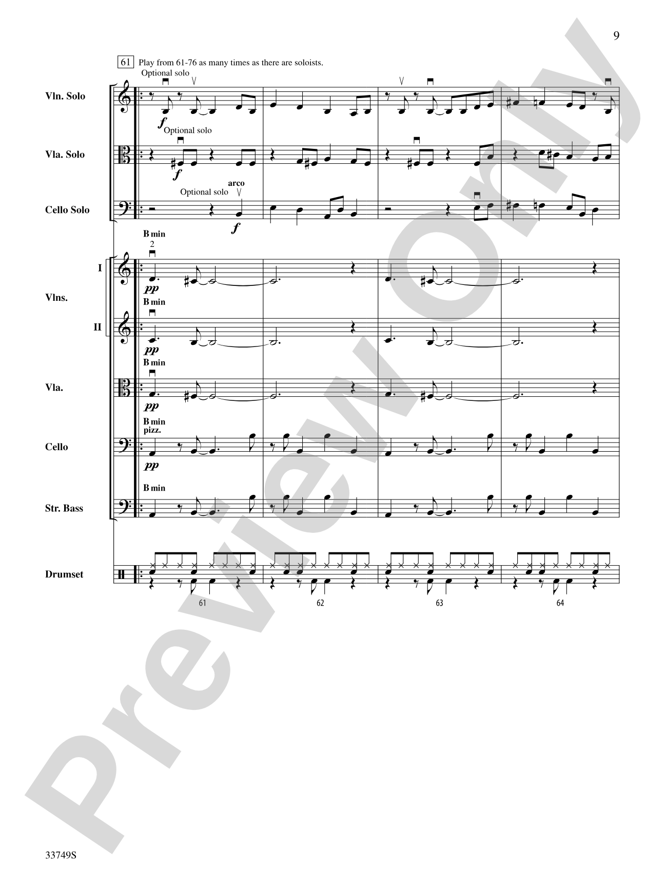 Molecules and Stars: String Orchestra Conductor Score & Parts