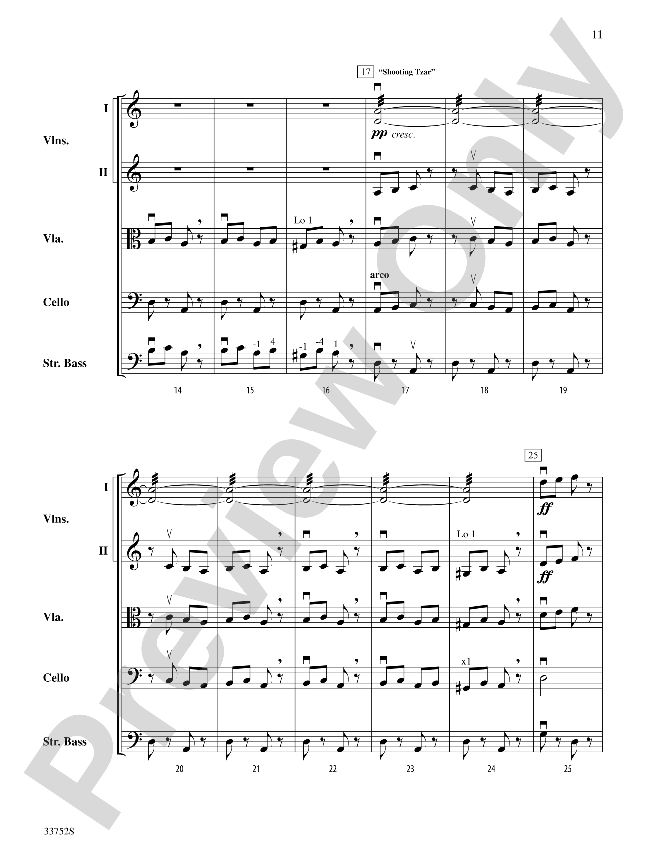 Dancing with the Tzars: String Orchestra Conductor Score & Parts