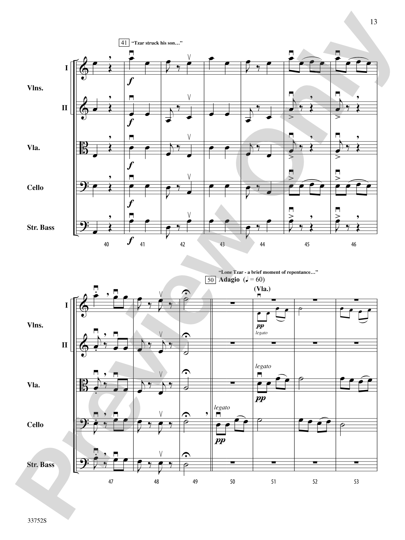 Dancing with the Tzars: String Orchestra Conductor Score & Parts