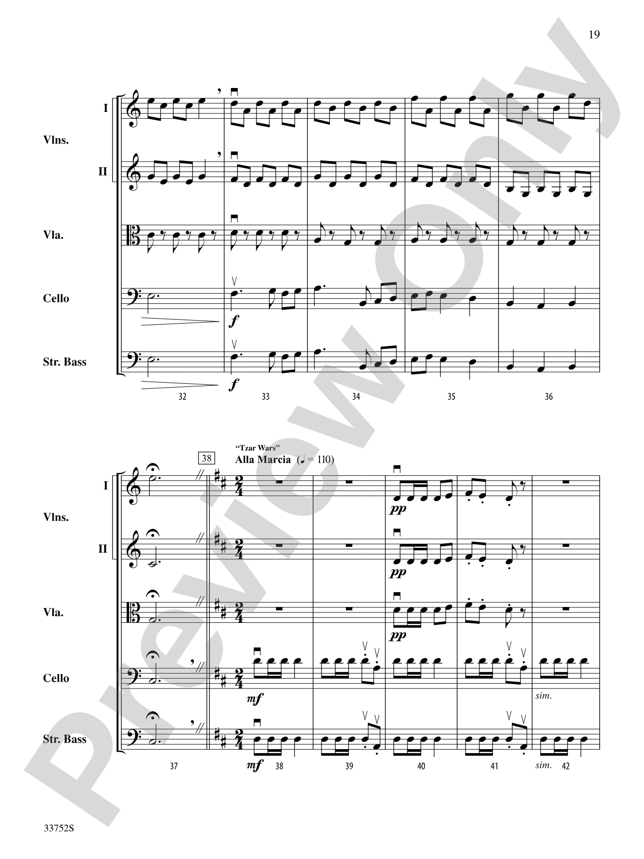 Dancing with the Tzars: String Orchestra Conductor Score & Parts