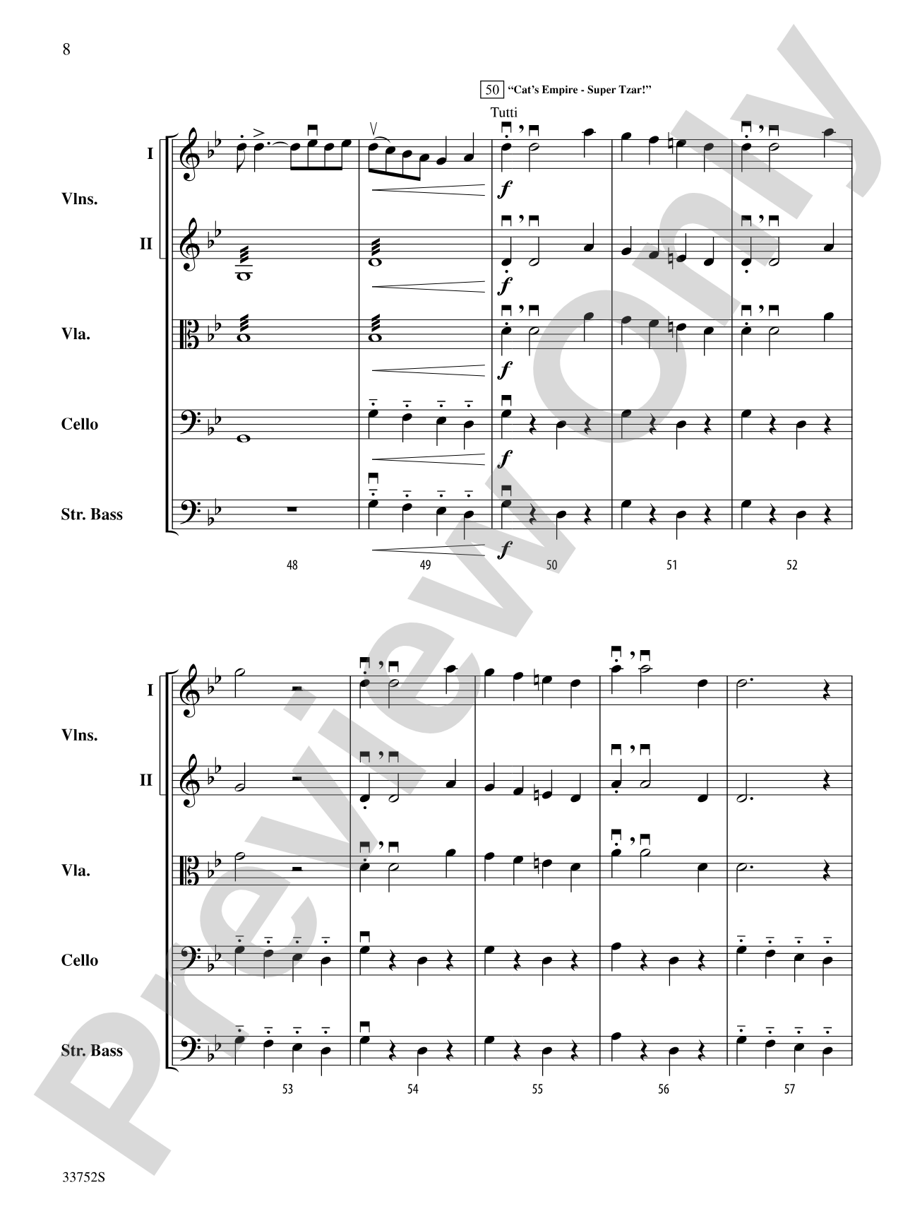 Dancing with the Tzars: String Orchestra Conductor Score & Parts
