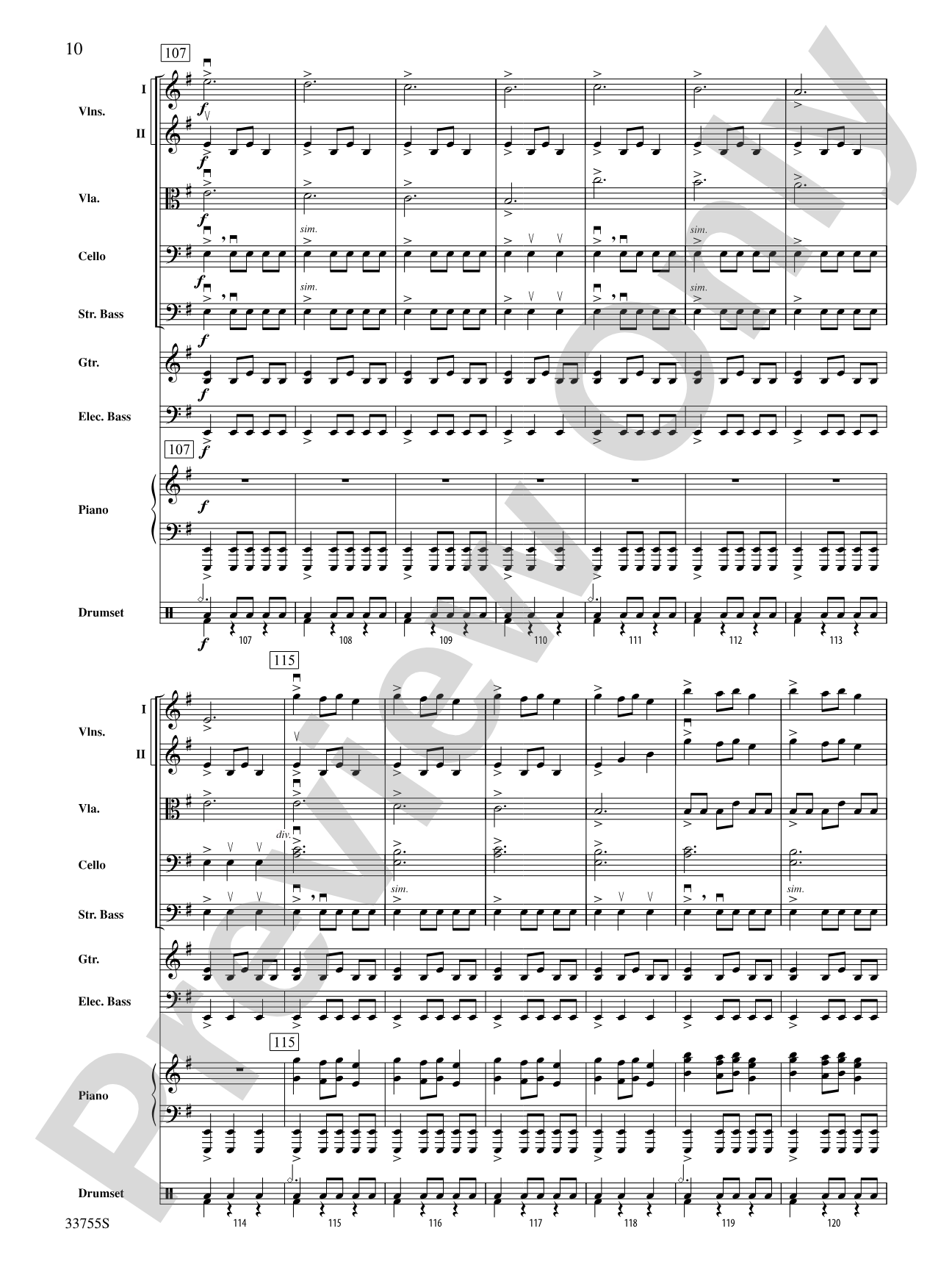 Christmas Eve/Sarajevo 12/24: String Orchestra Conductor Score & Parts