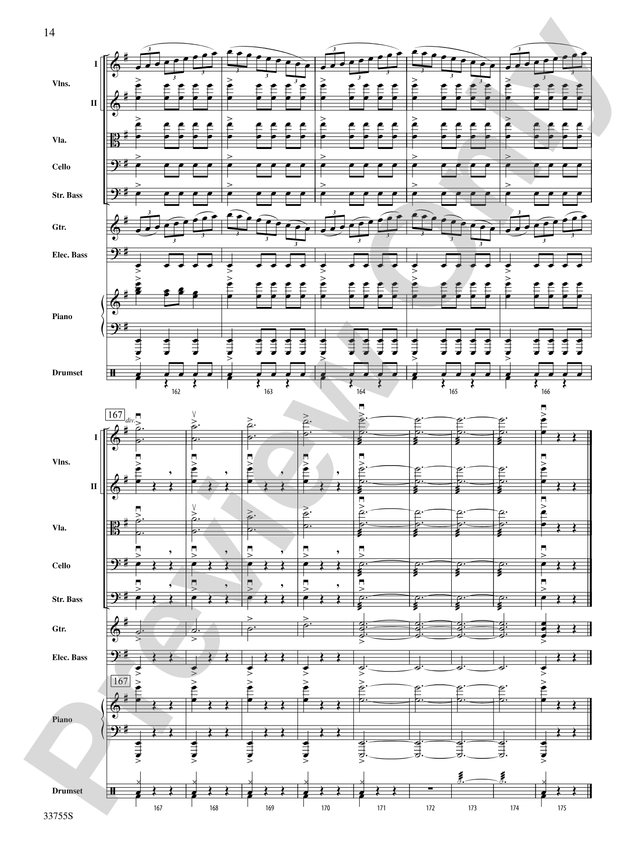 Christmas Eve/Sarajevo 12/24: String Orchestra Conductor Score & Parts