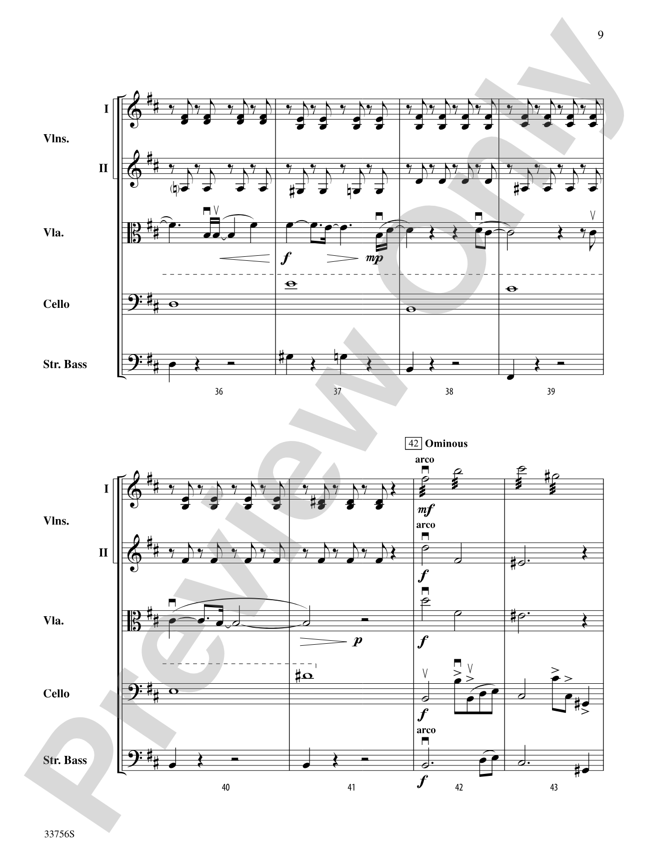 Exit Music (For a Film): String Orchestra Conductor Score & Parts