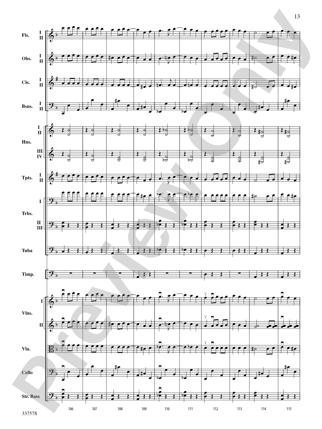 The Quest: Full Orchestra Conductor Score & Parts