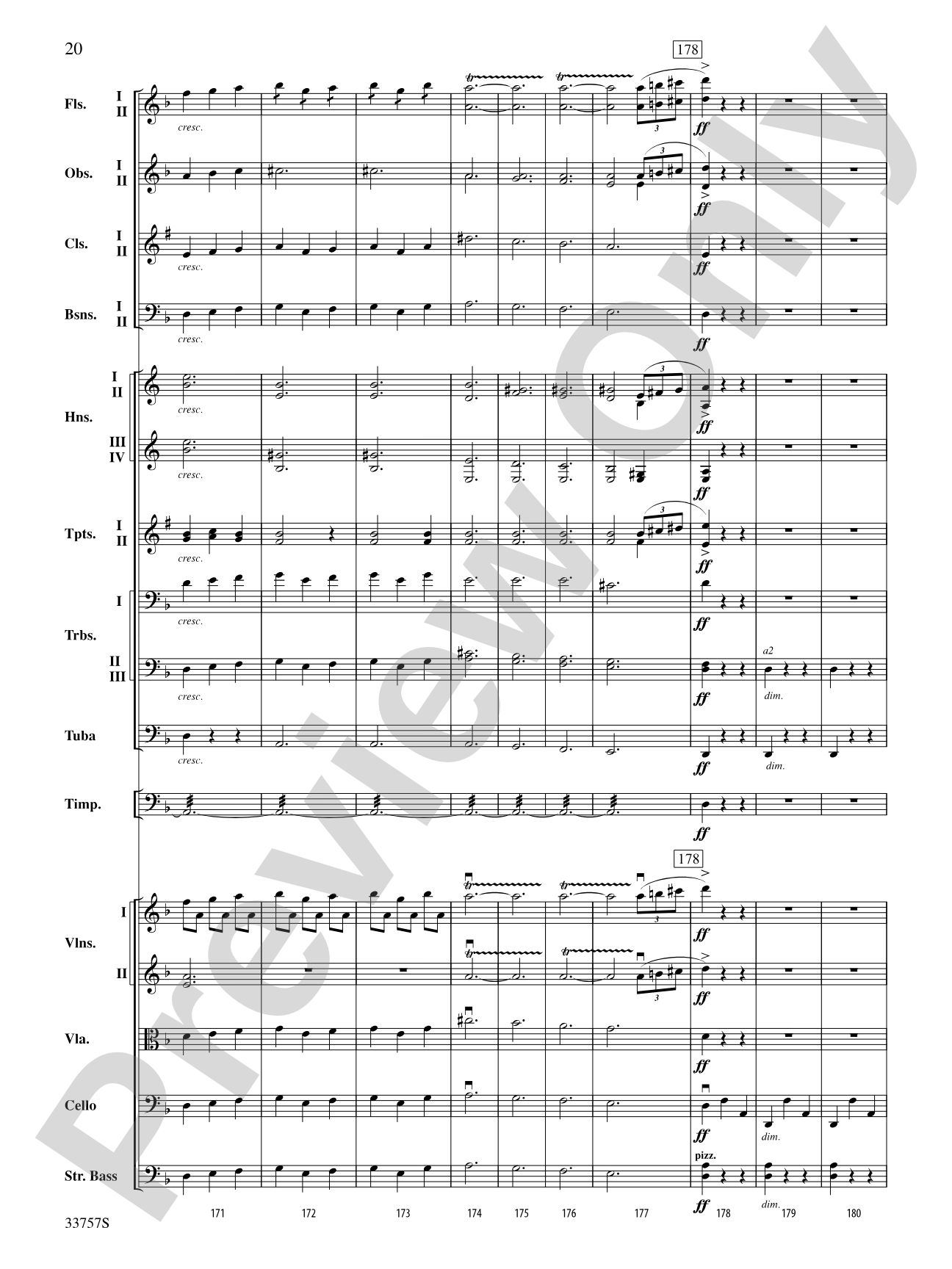 The Quest: Full Orchestra Conductor Score & Parts