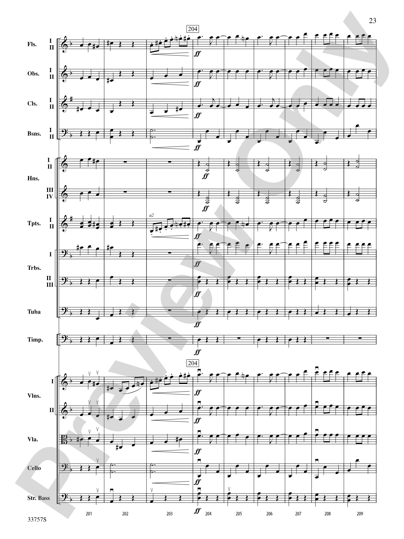 The Quest: Full Orchestra Conductor Score & Parts