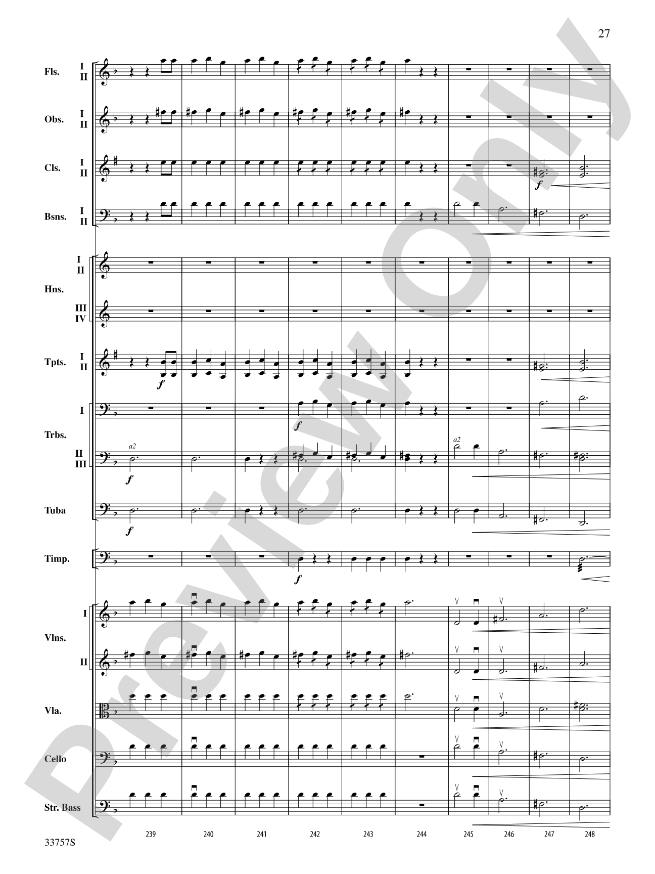 The Quest: Full Orchestra Conductor Score & Parts