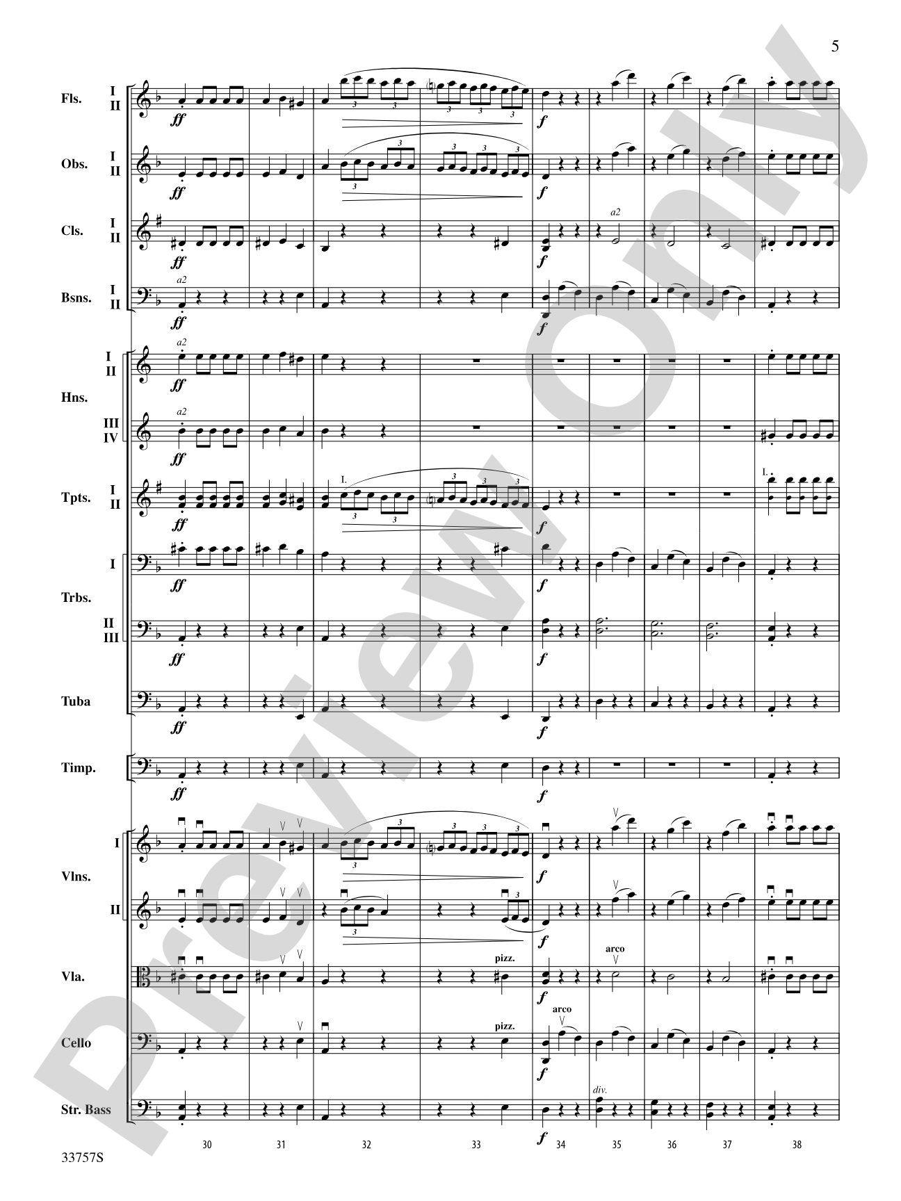 The Quest: Full Orchestra Conductor Score & Parts