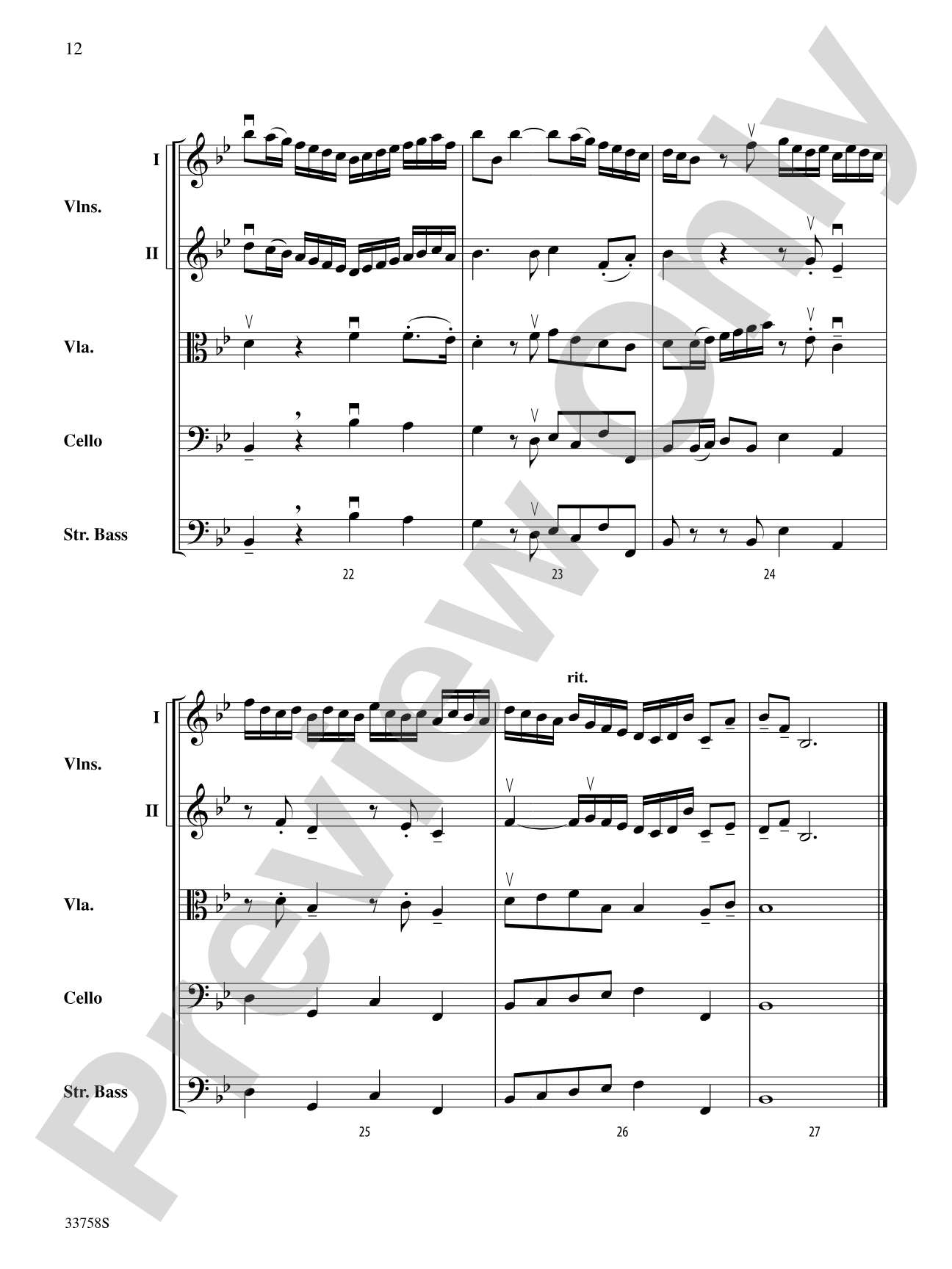 Two English Voluntaries: String Orchestra Conductor Score & Parts