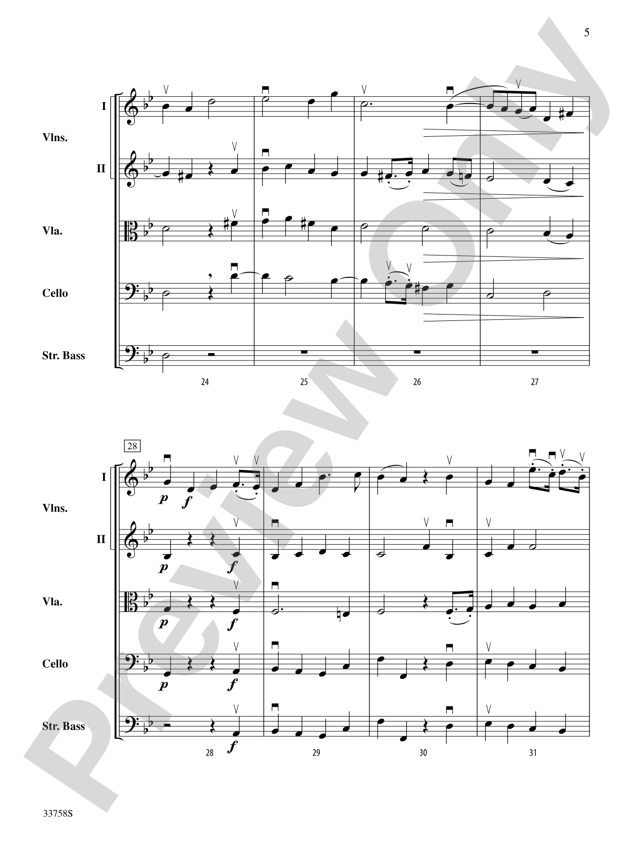 Two English Voluntaries: String Orchestra Conductor Score & Parts