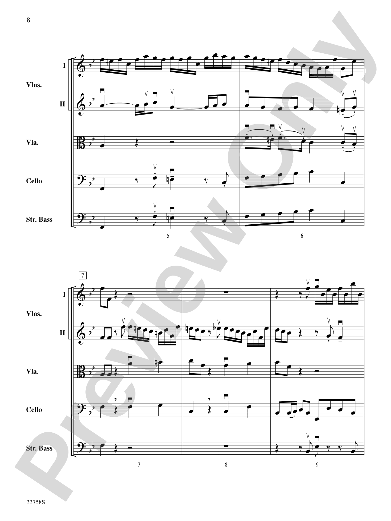 Two English Voluntaries: String Orchestra Conductor Score & Parts
