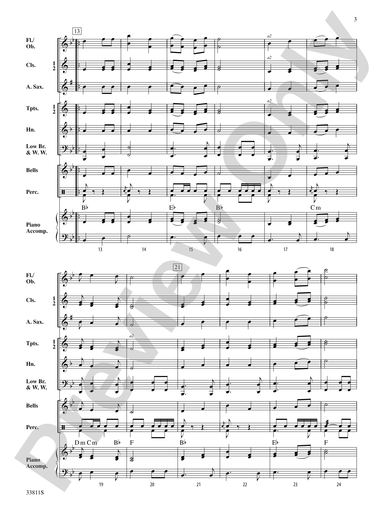 Cold Brook March: Concert Band Conductor Score & Parts