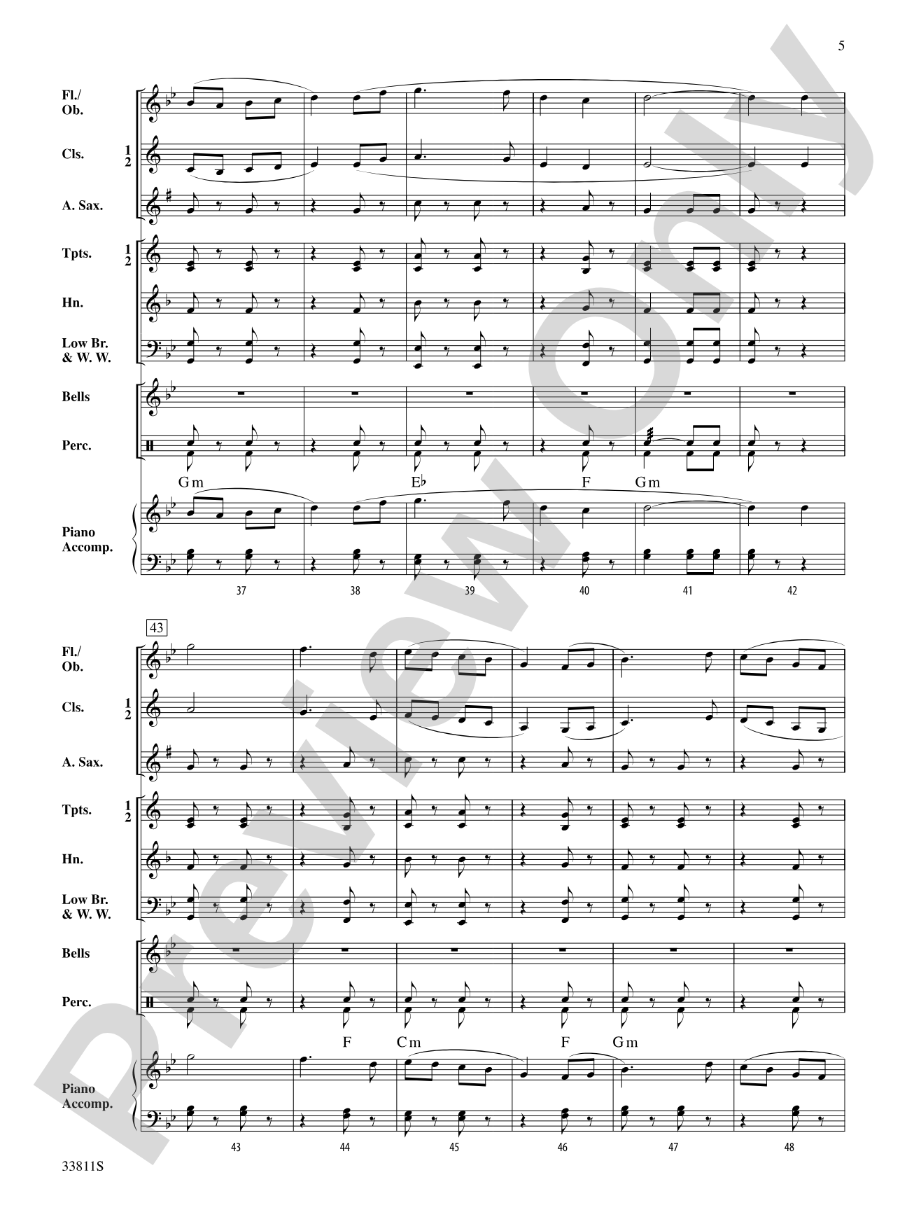 Cold Brook March: Concert Band Conductor Score & Parts