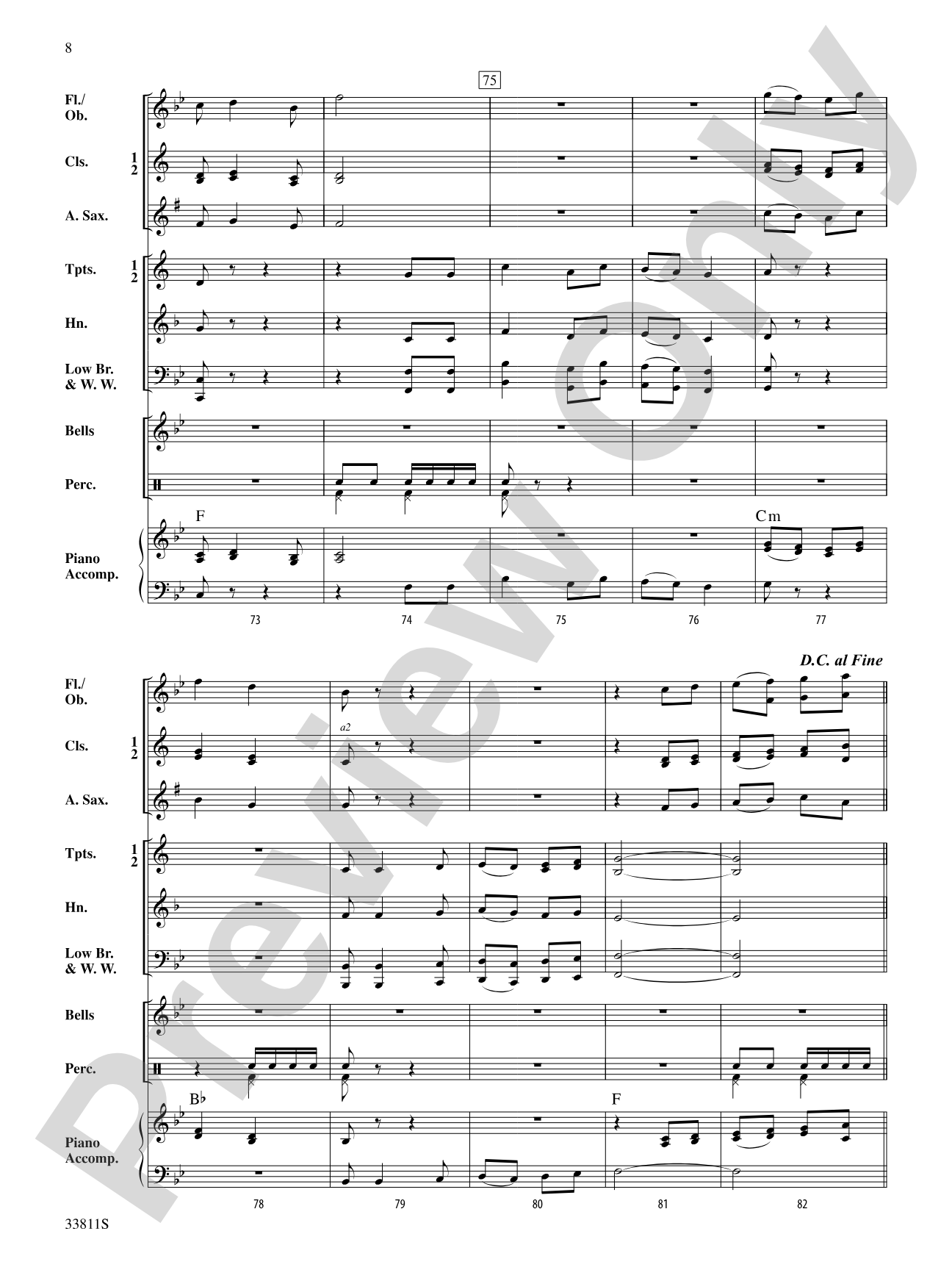 Cold Brook March: Concert Band Conductor Score & Parts