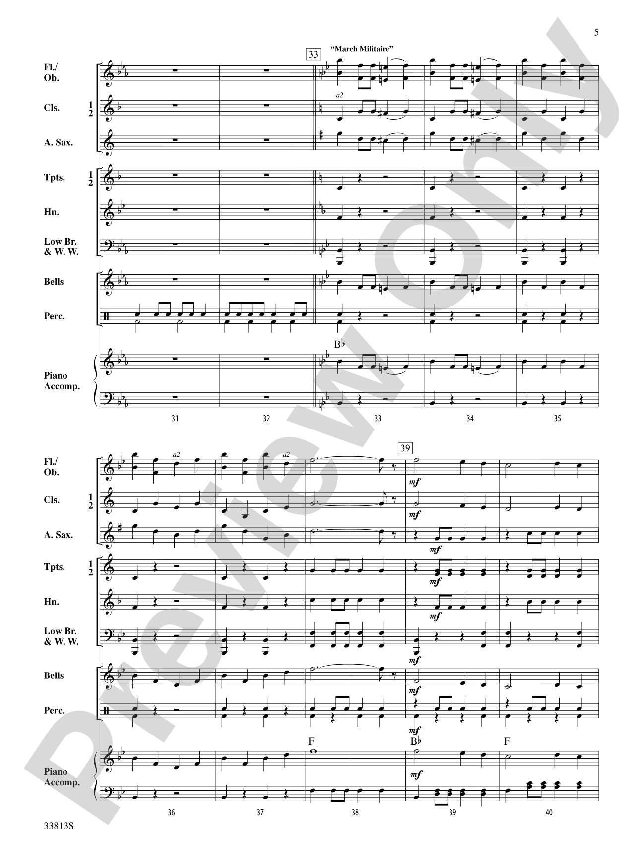 Classic March Duo: Concert Band Conductor Score & Parts