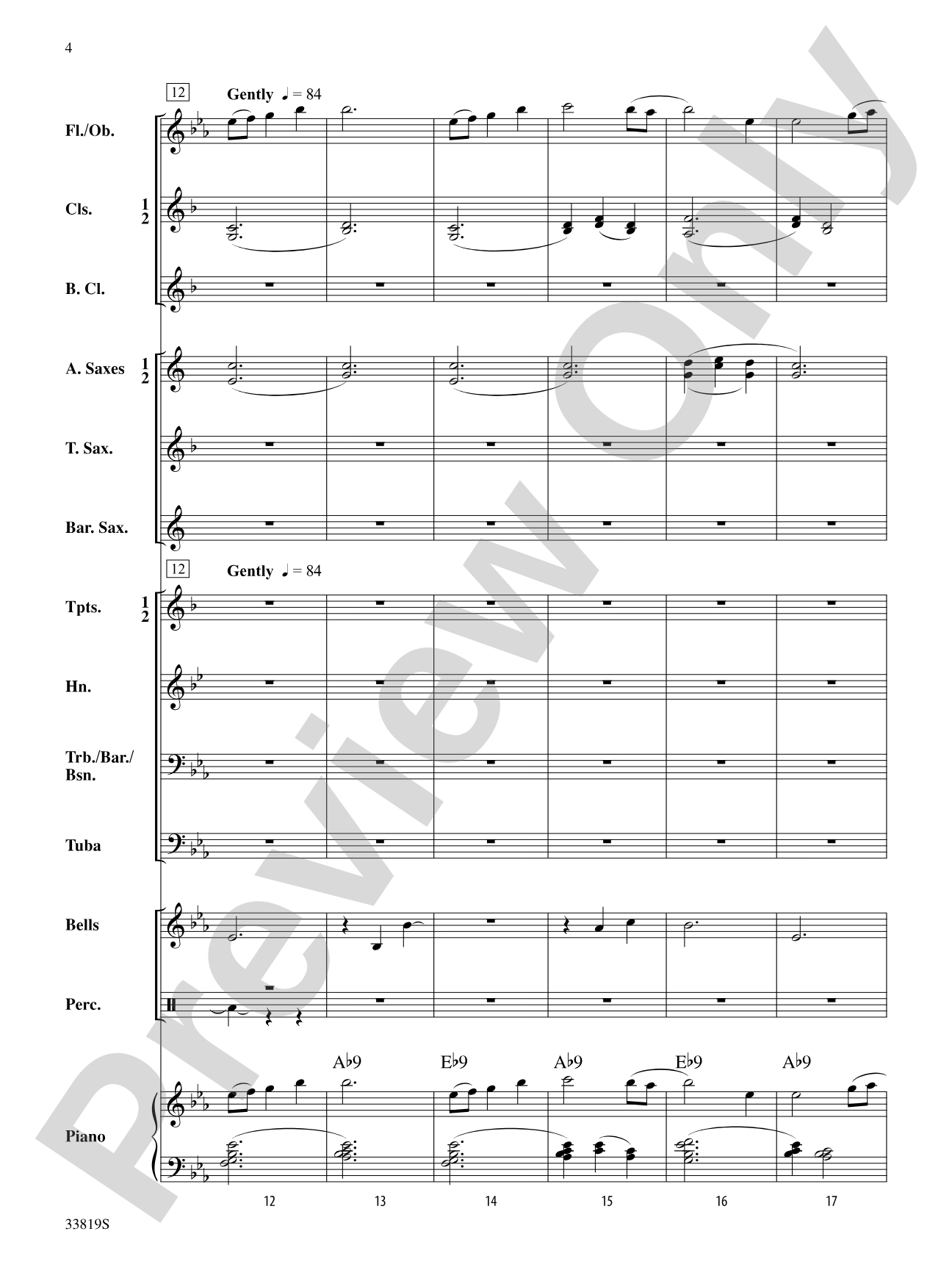 Snow Globe: Concert Band Conductor Score & Parts