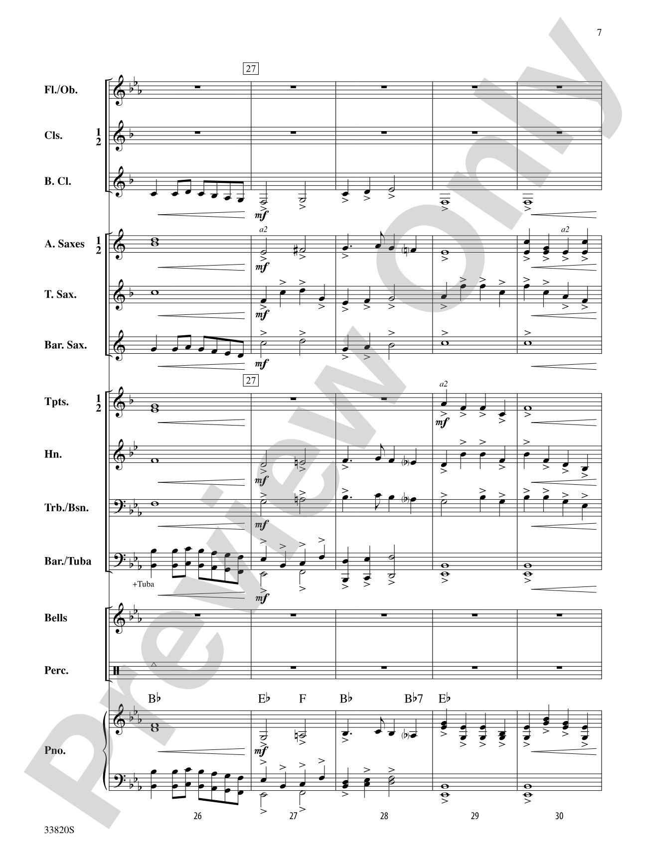 The Prince of Denmark's March: Concert Band Conductor Score & Parts