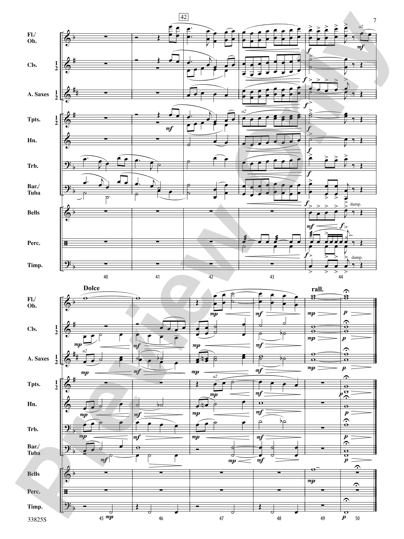 Azure Hills: Concert Band Conductor Score & Parts