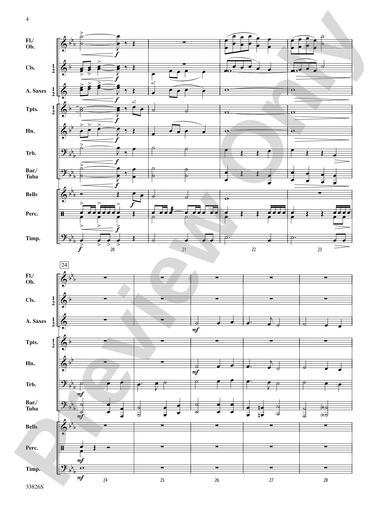 America - Land of Liberty: Score