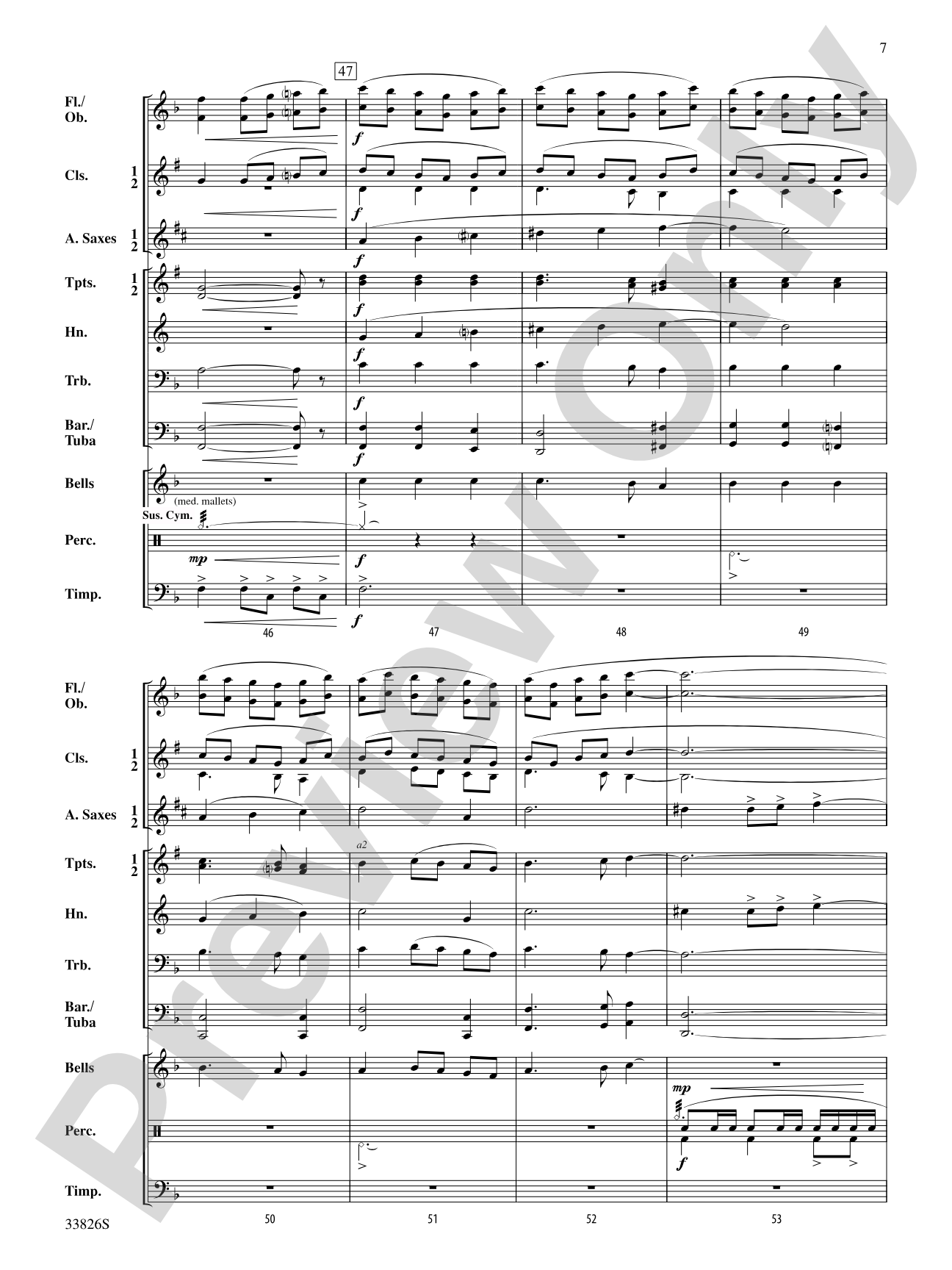 America - Land of Liberty: Score