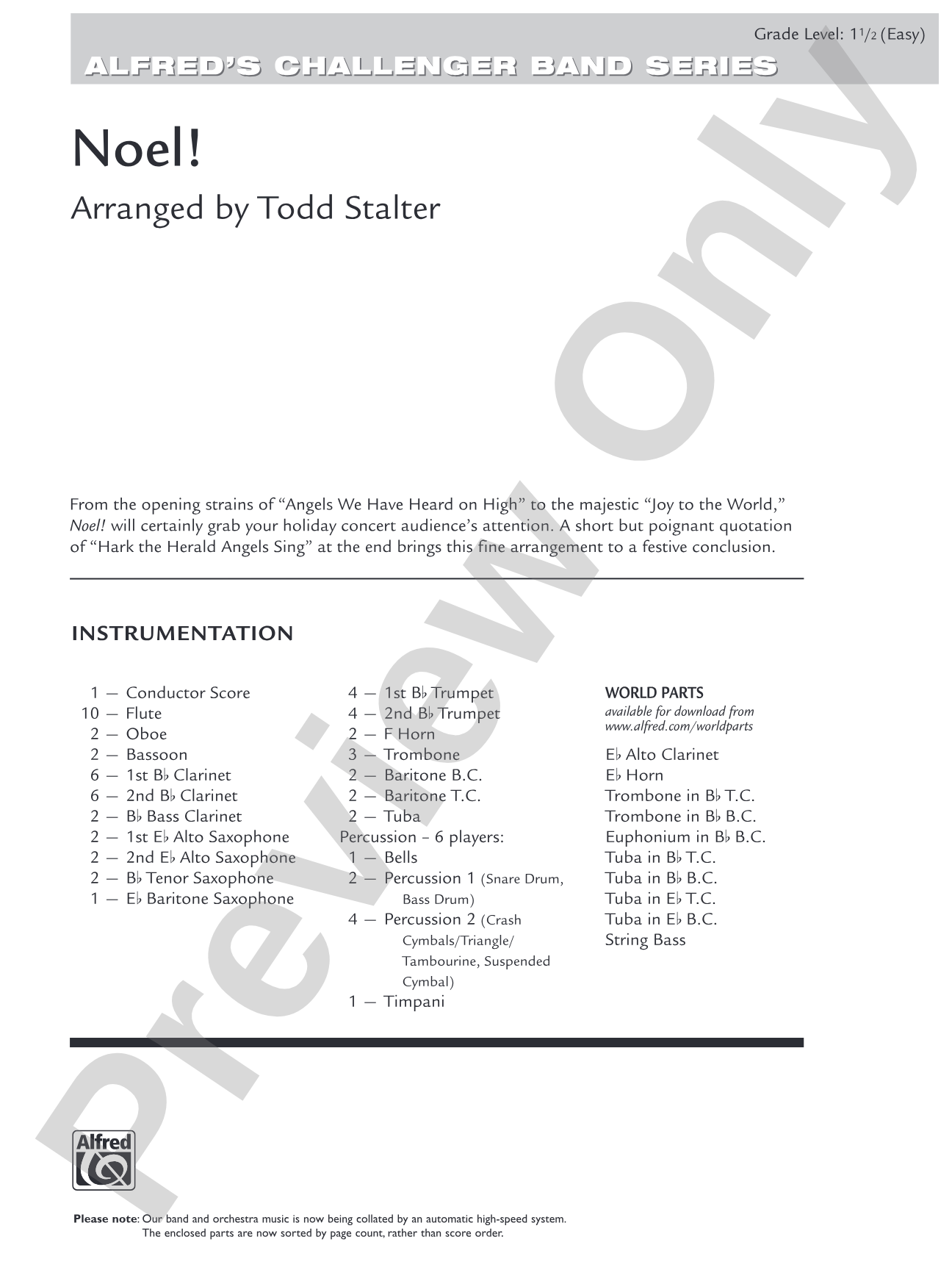 Noel!: Concert Band Conductor Score & Parts