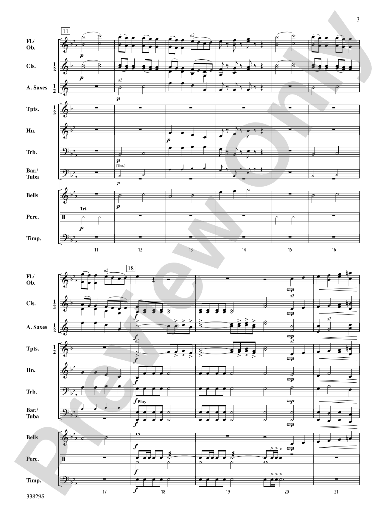 A Little Night Music: Concert Band Conductor Score & Parts