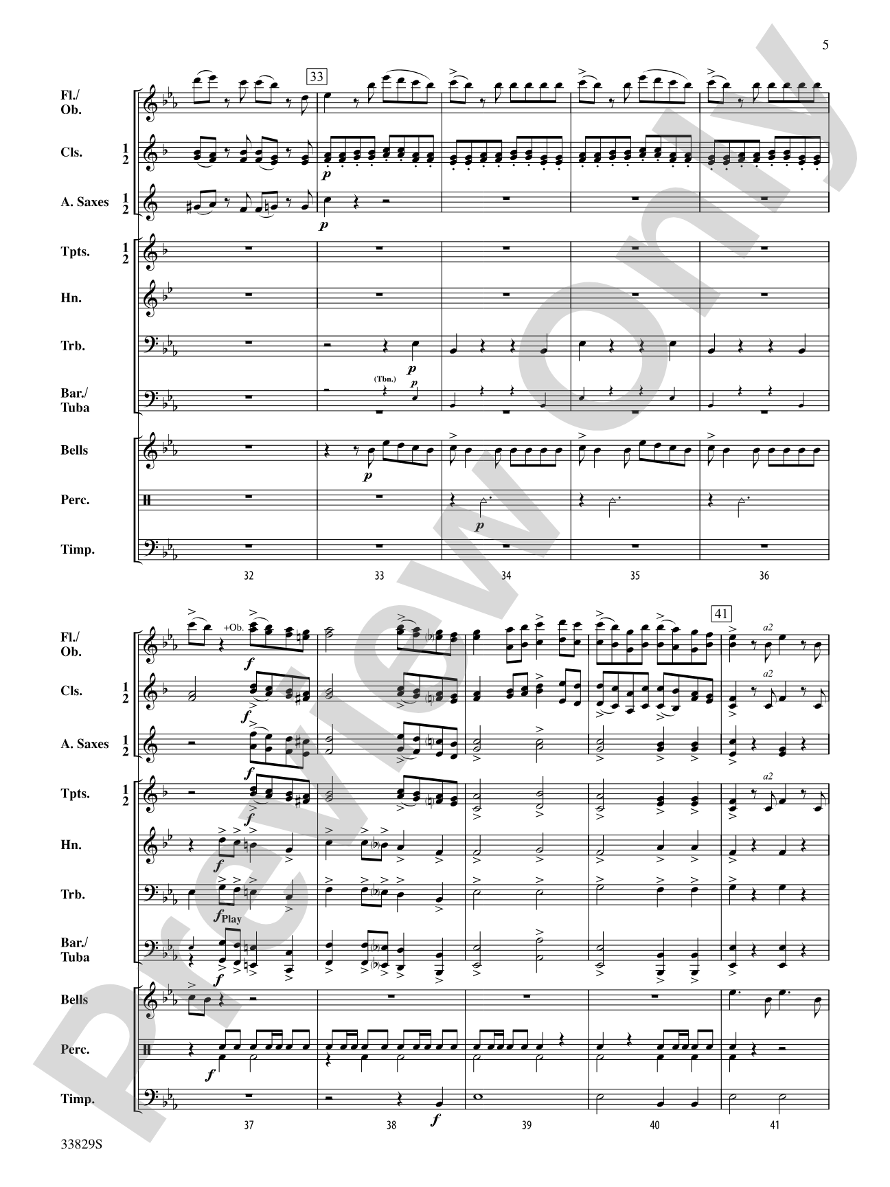 A Little Night Music: Concert Band Conductor Score & Parts
