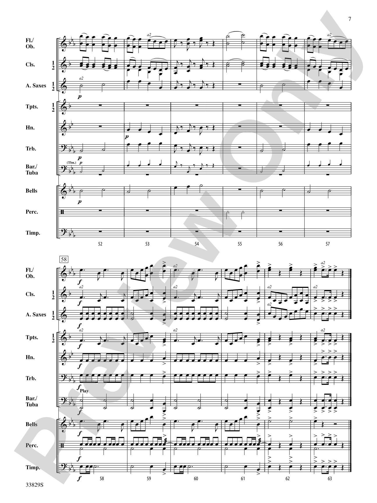 A Little Night Music: Concert Band Conductor Score & Parts