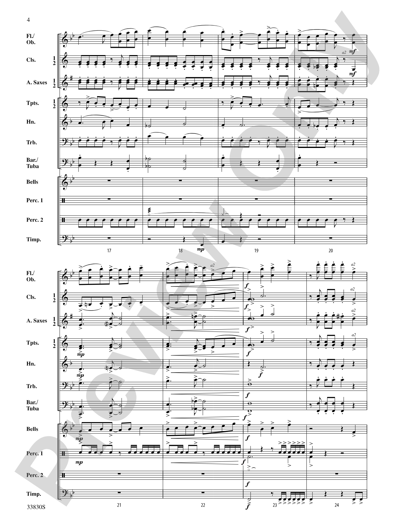 Glen Crossing: Concert Band Conductor Score & Parts