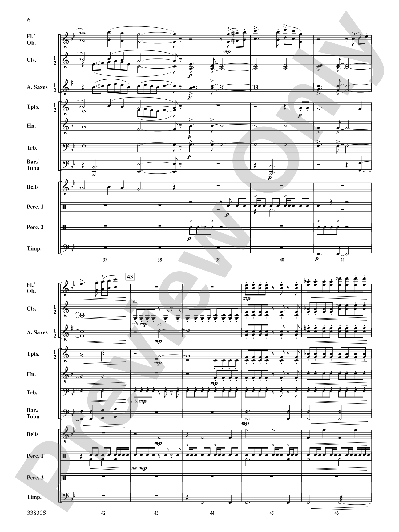 Glen Crossing: Concert Band Conductor Score & Parts