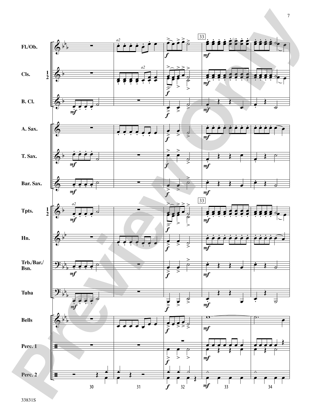 Jolly Old St. Nick: Concert Band Conductor Score & Parts