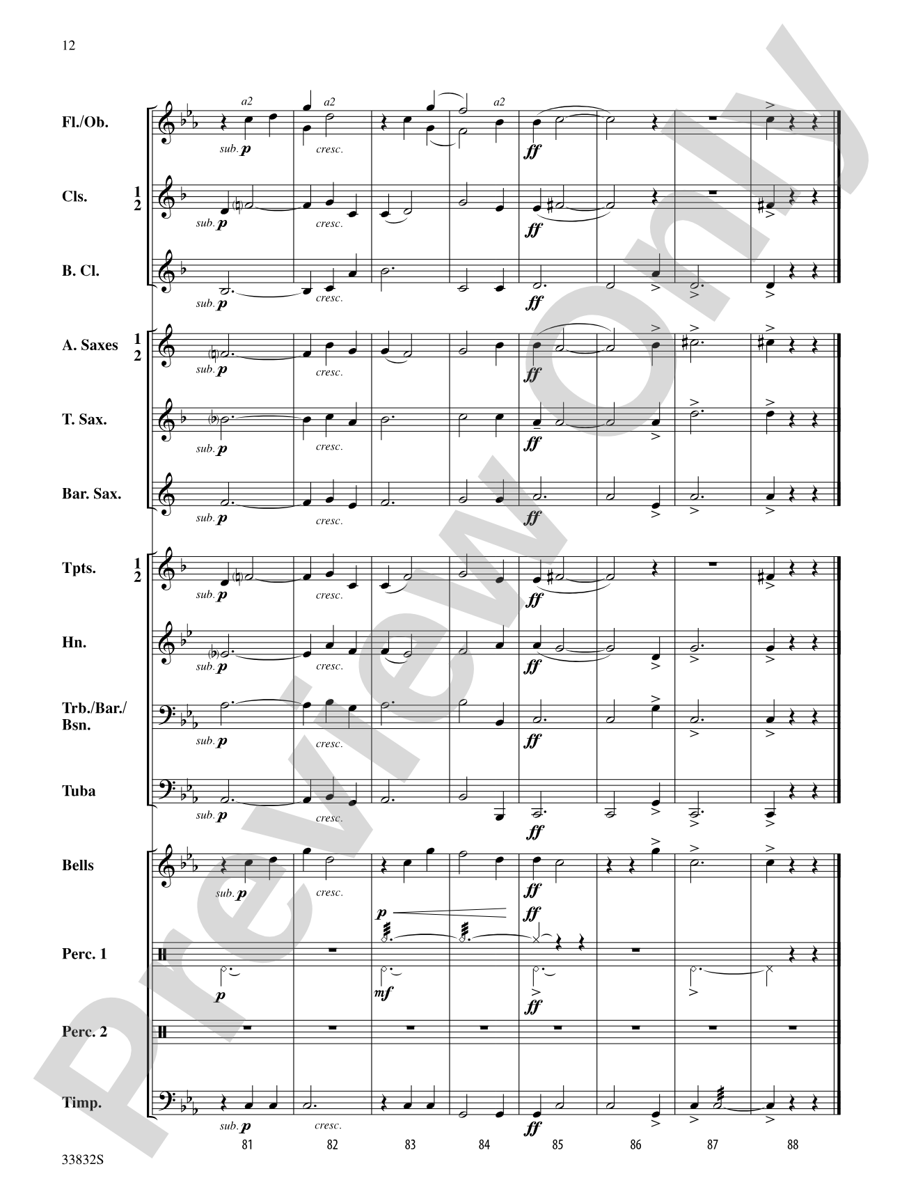 Star-Rise: Concert Band Conductor Score & Parts