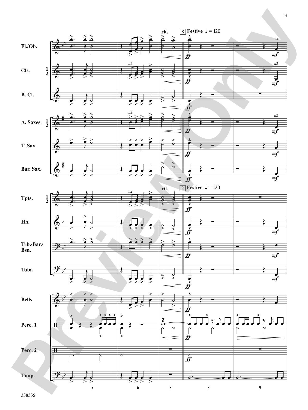Stonybrook Overture: Concert Band Conductor Score & Parts