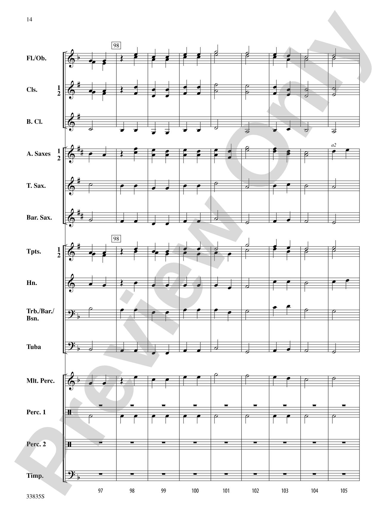 American Song Settings, No. 2: Concert Band Conductor Score & Parts