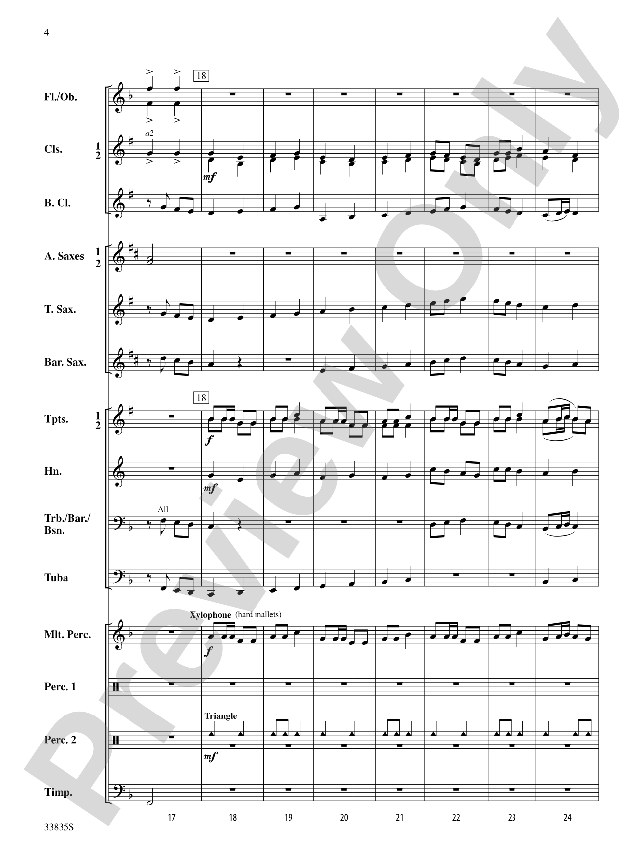 American Song Settings, No. 2: Concert Band Conductor Score & Parts