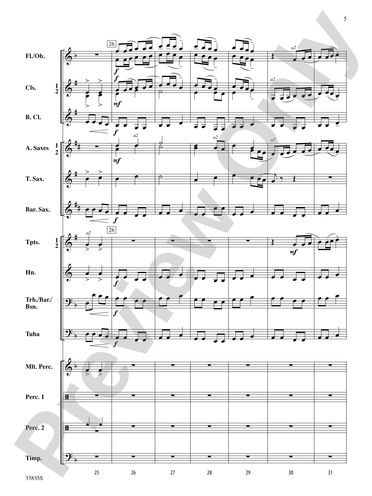 American Song Settings, No. 2: Concert Band Conductor Score & Parts